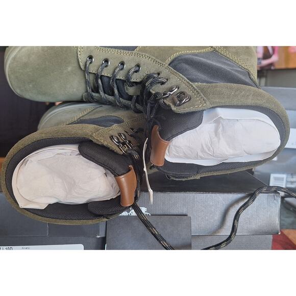 Coach men's utility boots- style #G4502- leather and cordura fabric- NIB - Picture 8 of 10